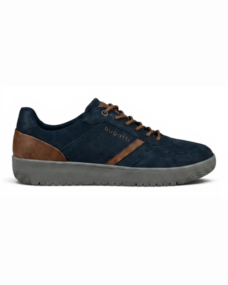 Bugatti Llopart Leder-Komfort-Sneaker für Herren - Blau Blau
