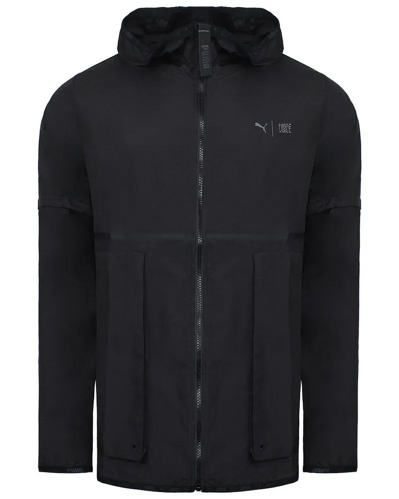 Puma x First Mile Windcell Mens Black gewebte Jacke Schwarz