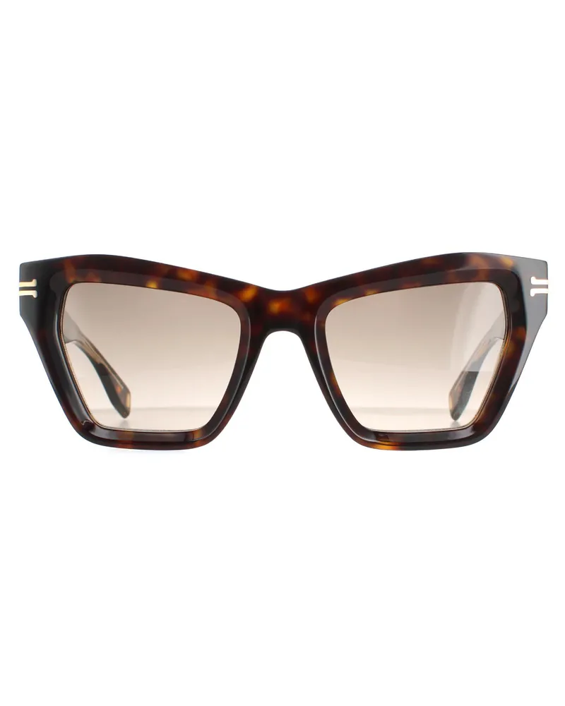 Marc Jacobs Cat Eye Damen Havanna Kristall Braun Gradient MJ 1001/S Sonnenbrille Braun