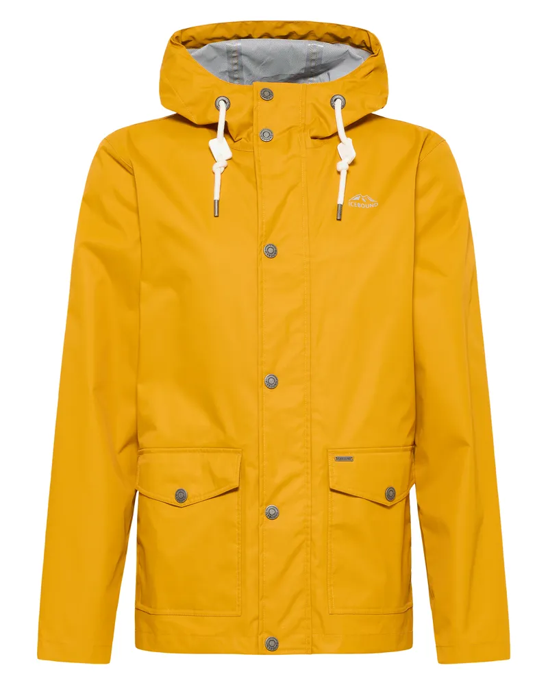 IceBound Regenjacke Herren Senf Senfgelb