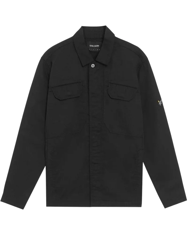 Lyle & Scott Between-Season" Jacke für Herren, Regulär (Samtschwarz Schwarz