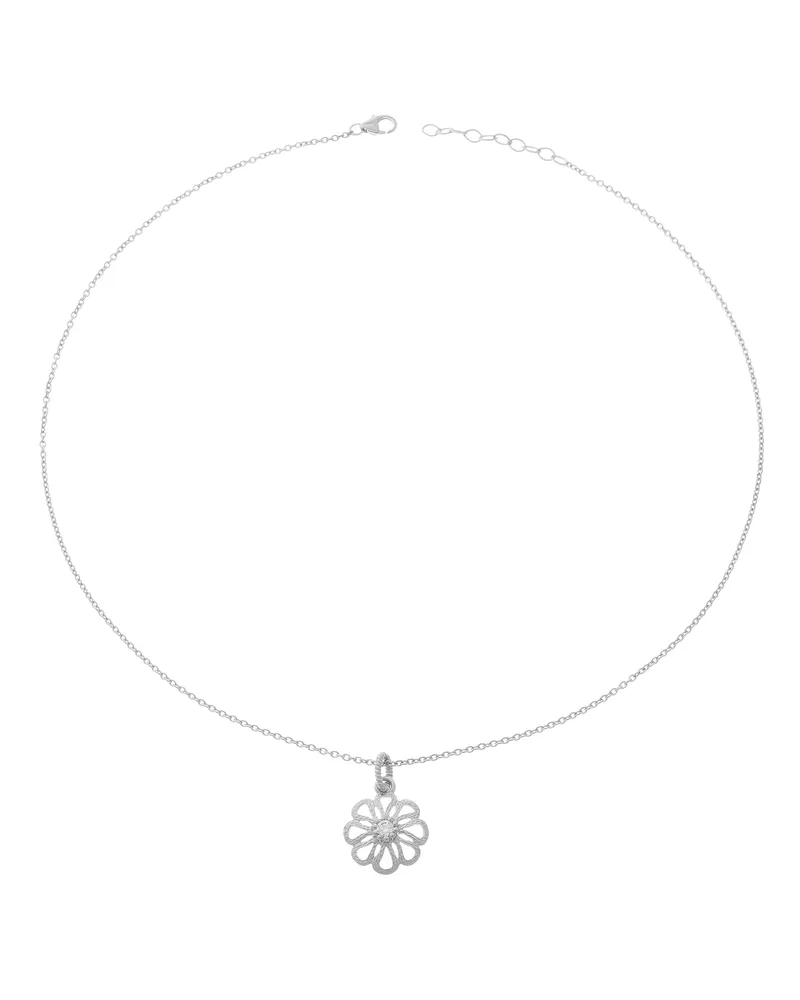 Orphelia Damen-Kette aus 925er Sterlingsilber mit Anhänger – Silber ZH-6017 Silber