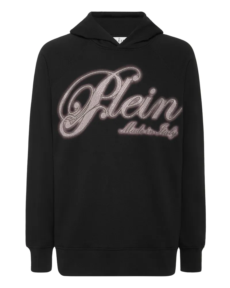 Philipp Plein Kapuzen-Sweatshirt Signature Schwarz