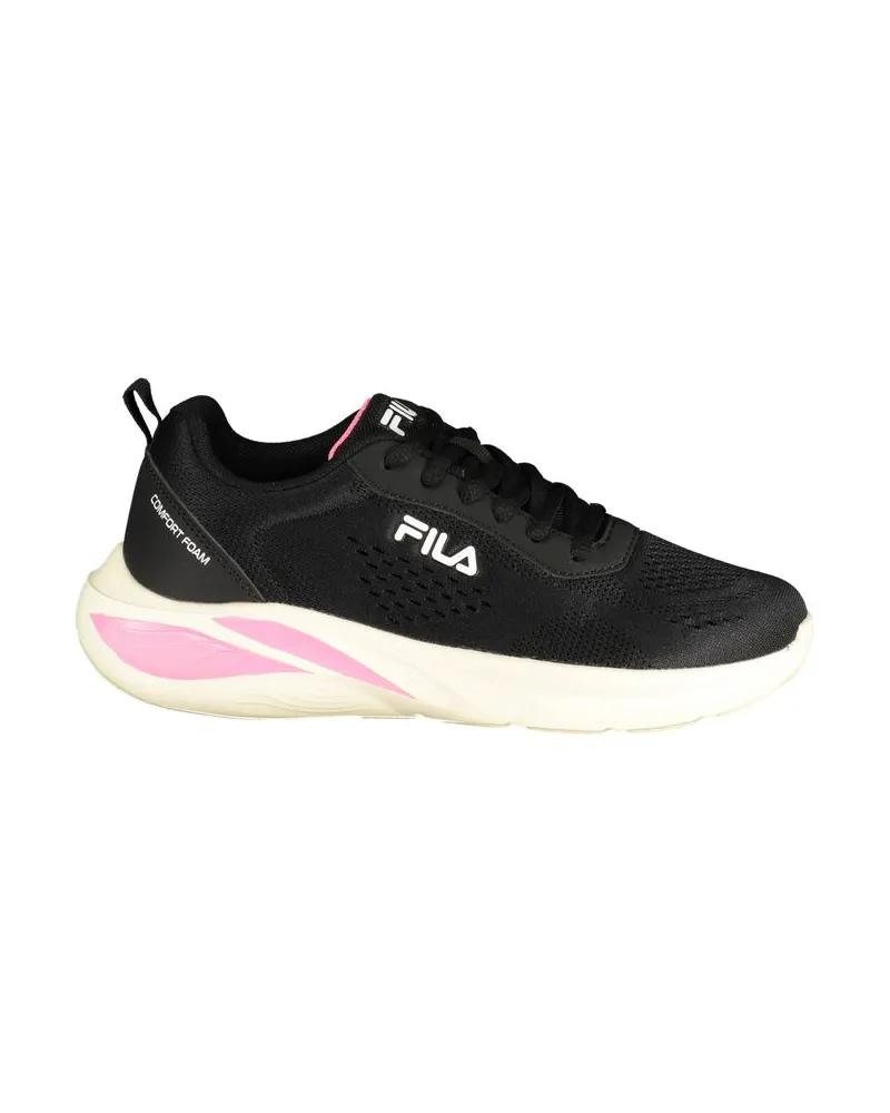 Fila Schwarze Polyester Damensneaker Schwarz
