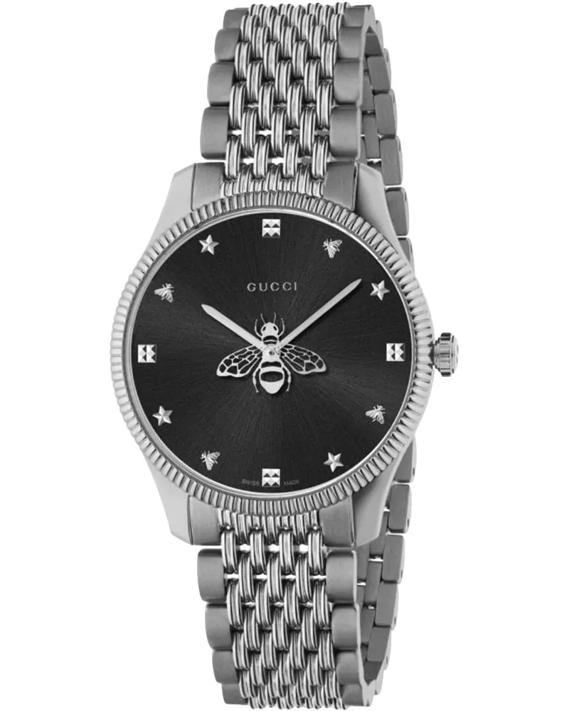 Gucci YA1264154 G-Timeless Luxus-Unisex-Uhr Silber