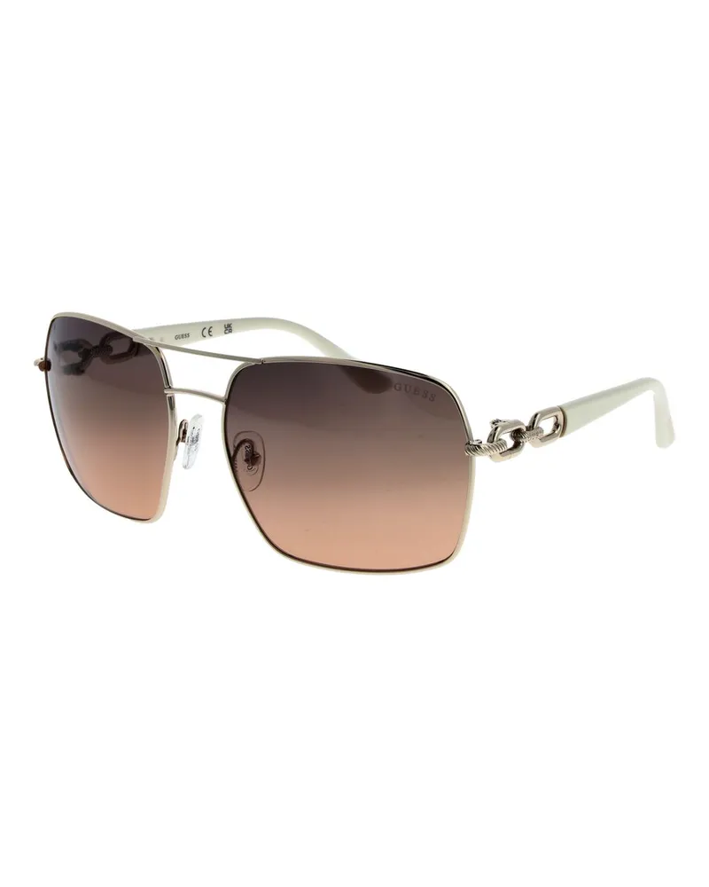 Guess Gold Metall Sonnenbrille Gold