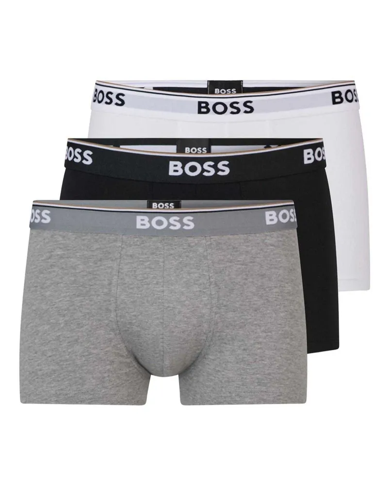 HUGO BOSS Bodywear" Boxershorts für Herren (3er-Pack) (Schwarz/Weiß/Grau Schwarz