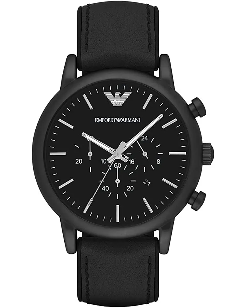 Emporio Armani Luigi Herrenuhr schwarz AR1970 Schwarz
