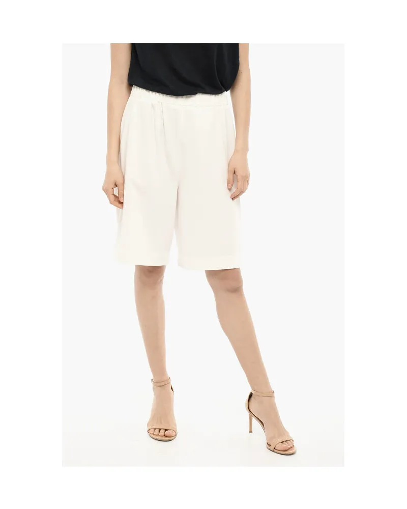 Woolrich Baumwoll-Shorts mit Patch - Weiß Weiß