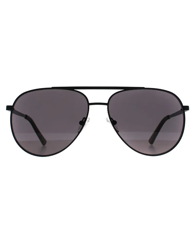 Guess GF5080 02A matte schwarze graue Sonnenbrille Schwarz