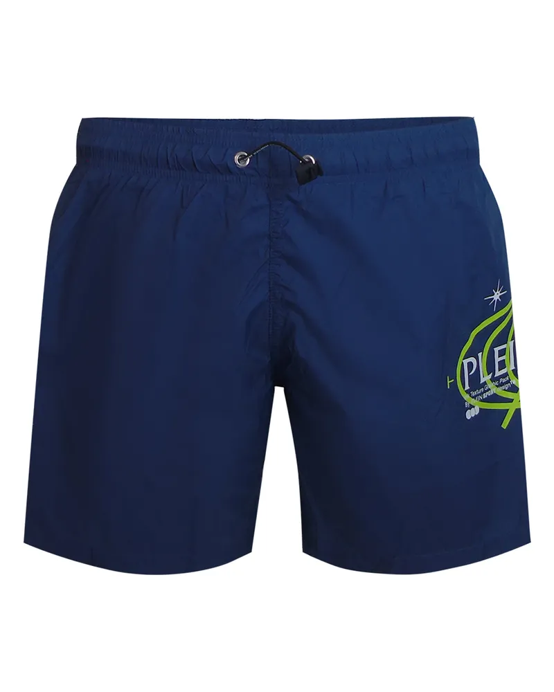 Philipp Plein Geo Logo Badeshorts - Marineblau Marineblau