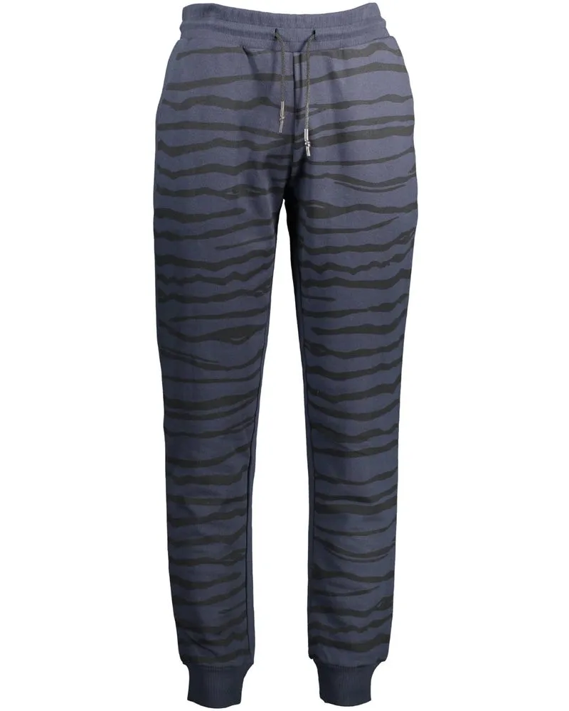 Roberto Cavalli Blu Baumwolle Herren Jogginghose Blau