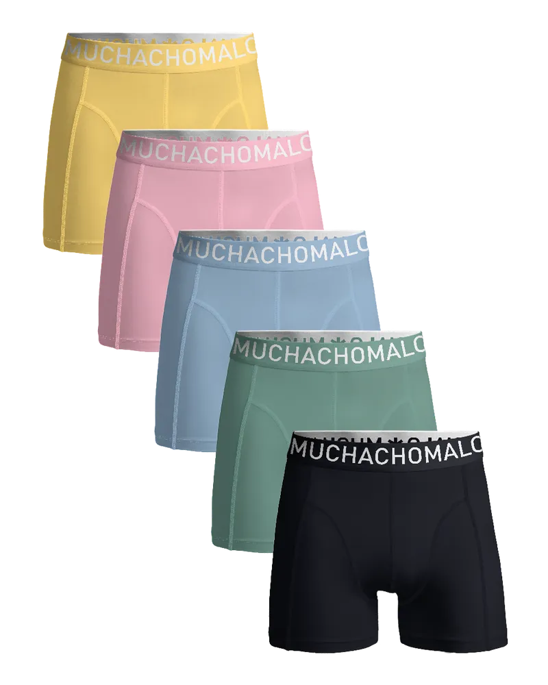 Muchachomalo Herren Boxer Shorts - 5er Pack - Herren Unterwäsche Mehrfarbig
