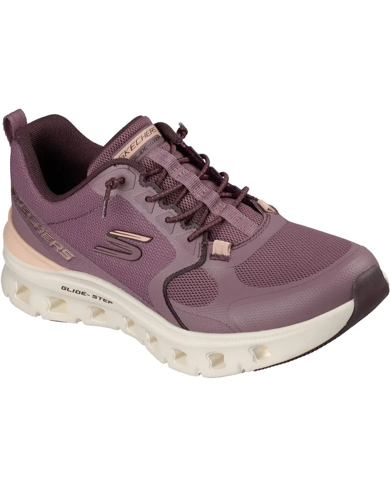 Skechers Glide-Step Pro Textil Damen Plum Netz/Synthetik/Peach Besatz Trainingsschuhe Rot