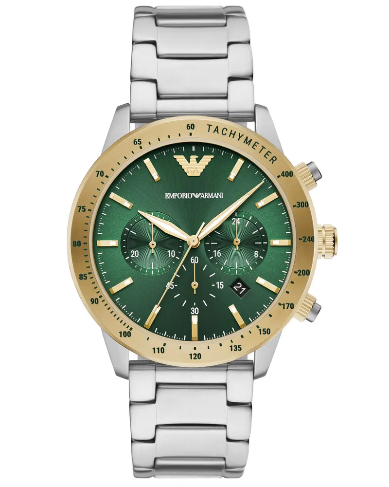 Emporio Armani Montre  Mario Pour Hommes Argent AR11454 Silber
