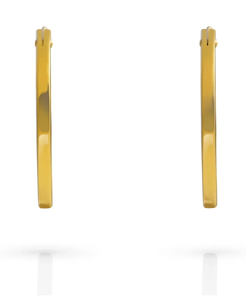 Orphelia Anita' Damen 925er Sterling Silber Creolen - Gold ZO-7553/G Gold