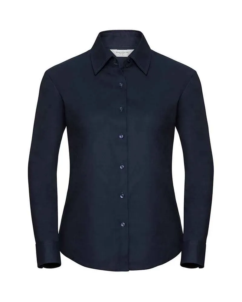 Russell Athletic Russell Collection - "Classic" Hemd für Damen Langärmlig Marineblau