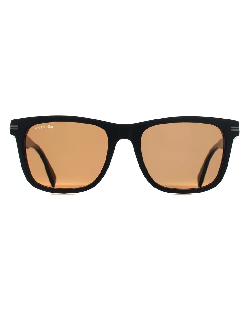 Lacoste L6045S 001 schwarz braun Sonnenbrille Schwarz