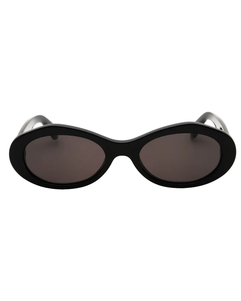 OFF-WHITE Schwarze Ovale Sonnenbrille „edison Creme
