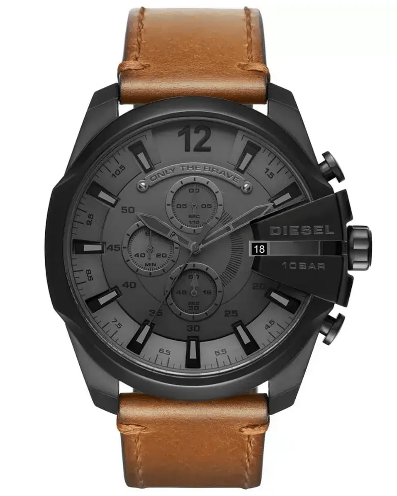 Diesel Mega Chief DZ4463 51 mm Chronograph Herrenuhr Braun