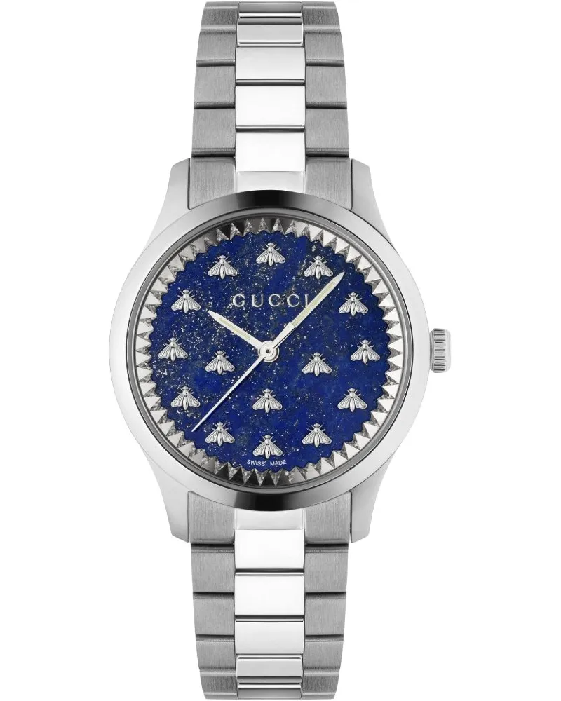 Gucci YA1265043 G-Timeless Biene Zifferblatt Unisex-Uhr Silber