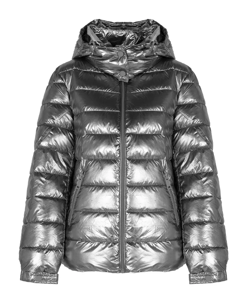 Guess Jacke Bomber-jacke Damen Silber Silber