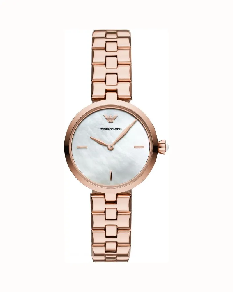 Giorgio Armani Damen-Armbanduhr AR11196 Roségold