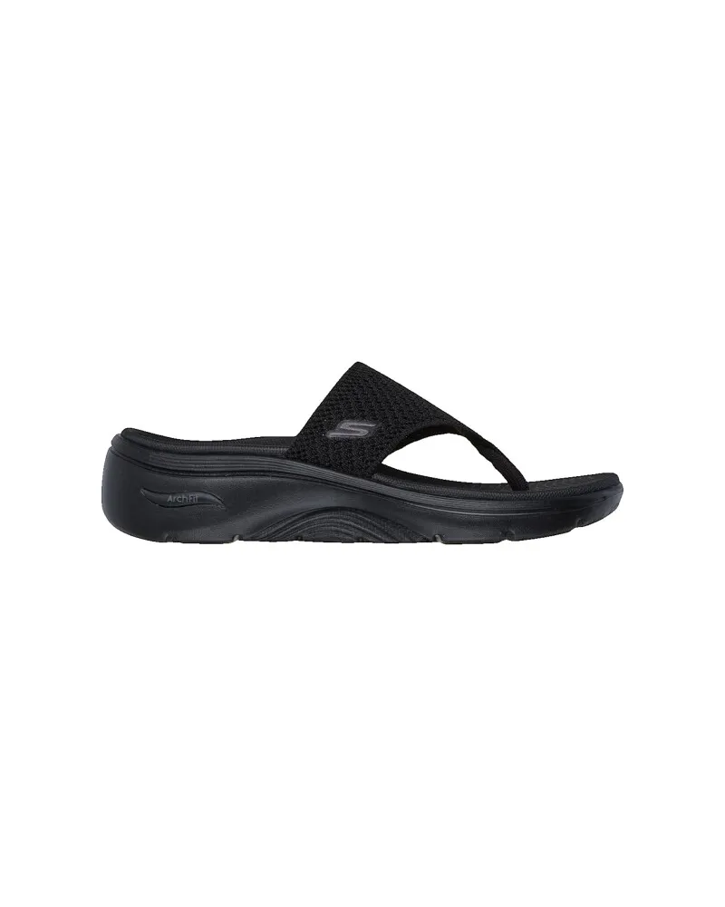 Skechers Go Walk Arch Fit 2.0 Sandalen aus Polyester für Damen - Schwarz Schwarz