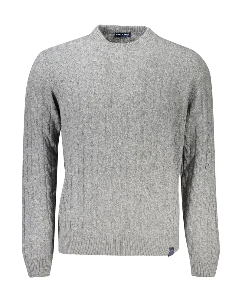 North Sails Kabelstrick Rundhals-Pullover - Grau Grau
