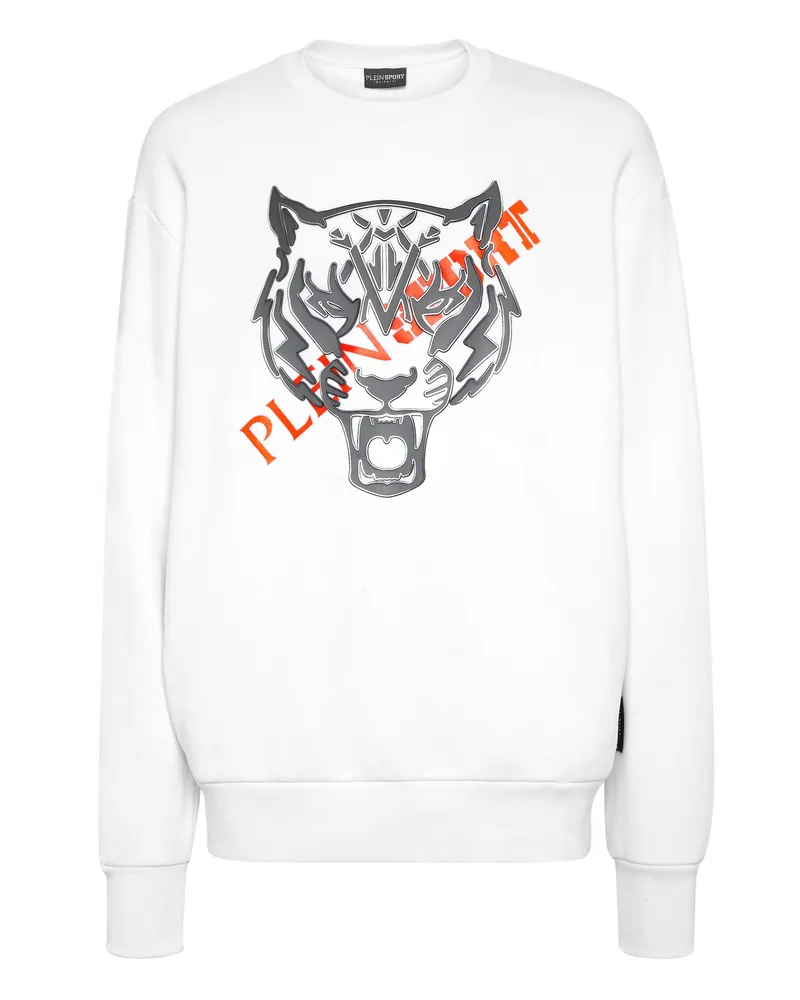 Philipp Plein Sweatshirt mit Tiger-Motiv - Weiß Weiß