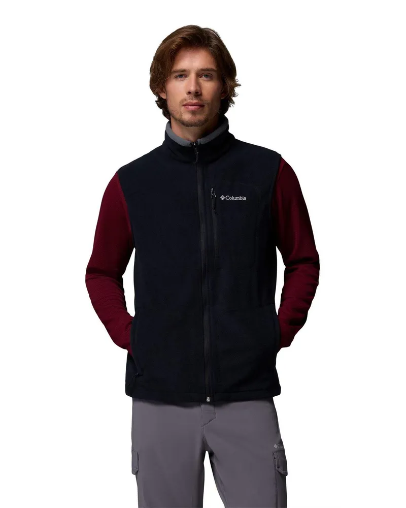 Columbia Sportswear Company Weste für Herren, Leicht, Fleece, Wandern (Schwarz Schwarz