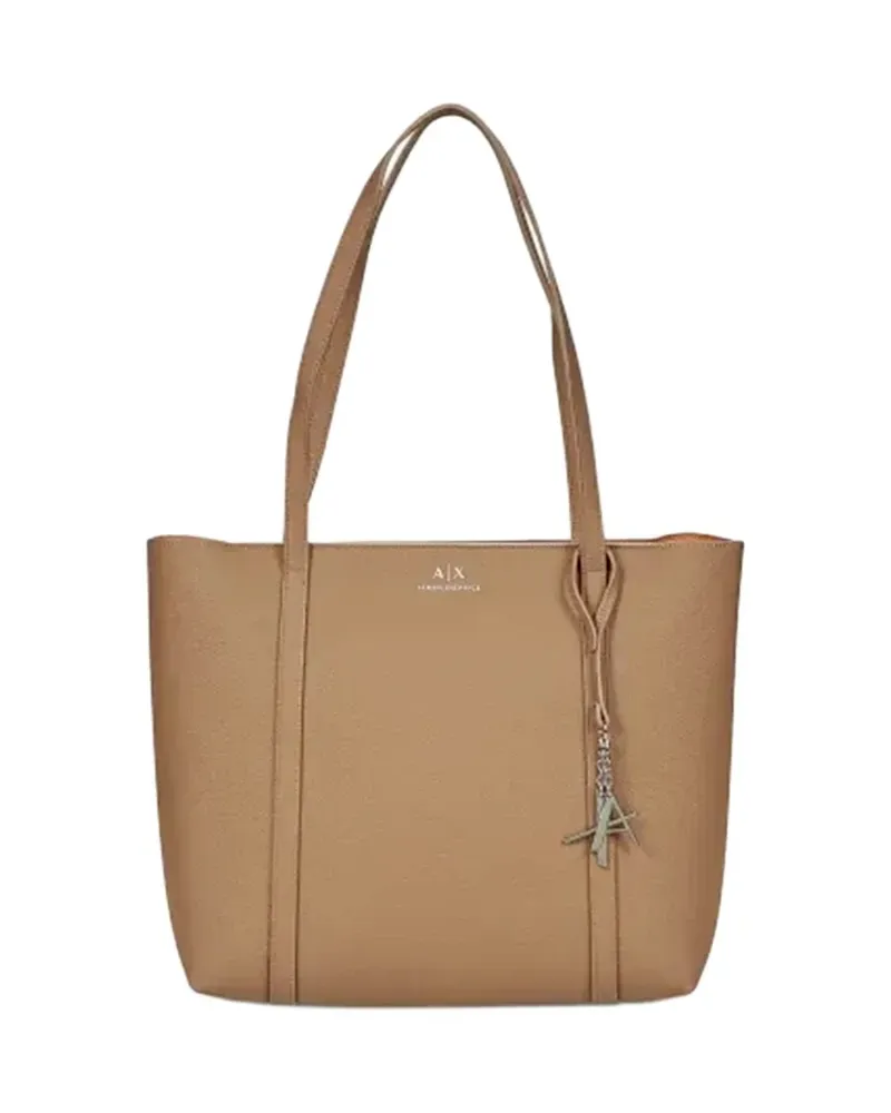 Armani Exchange Signature Damenhandtaschen Braun