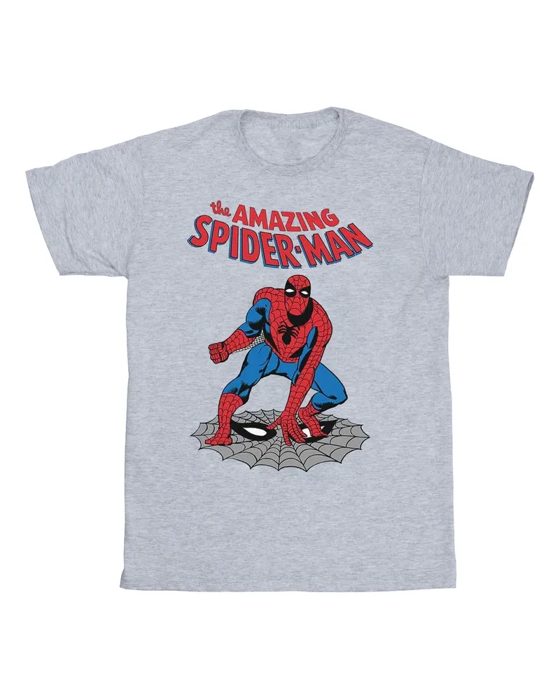 Marvel The Amazing Spider-Man" T-Shirt für Damen (Grau Hellgrau