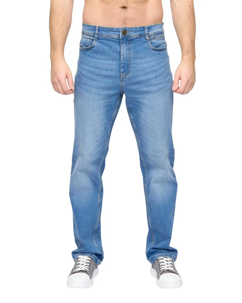 Duck and Cover Rushawn" Jeans für Herren (Helle Waschung Mittelblau