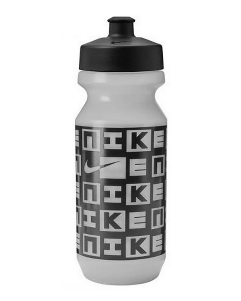 Nike Sportflasche, Logo, 650ml (Weiß/Weiß/Schwarz/Schwarz Weiß