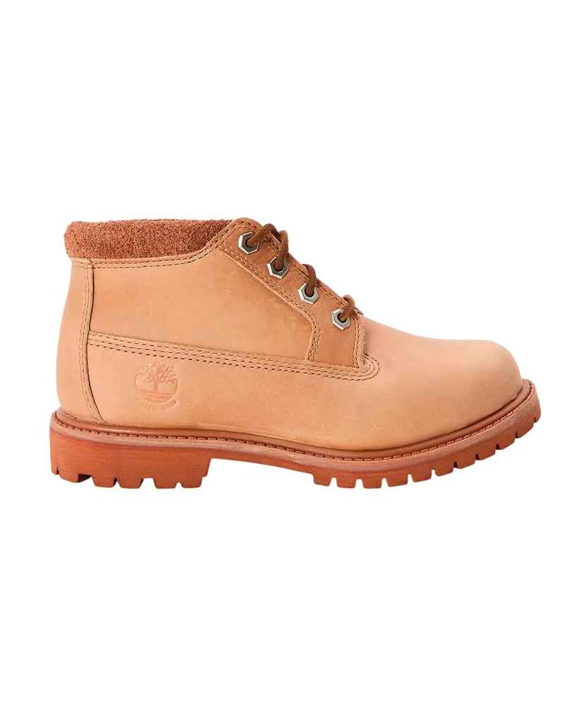 Timberland Nellie" Chukka-Stiefel für Damen, Leder, Wasserfest (Hellrot Marineblau