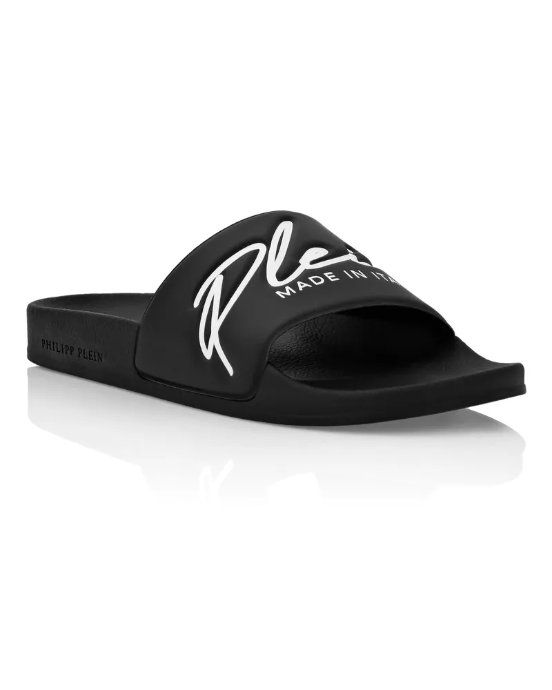 Philipp Plein Hausschuhe Schwarz