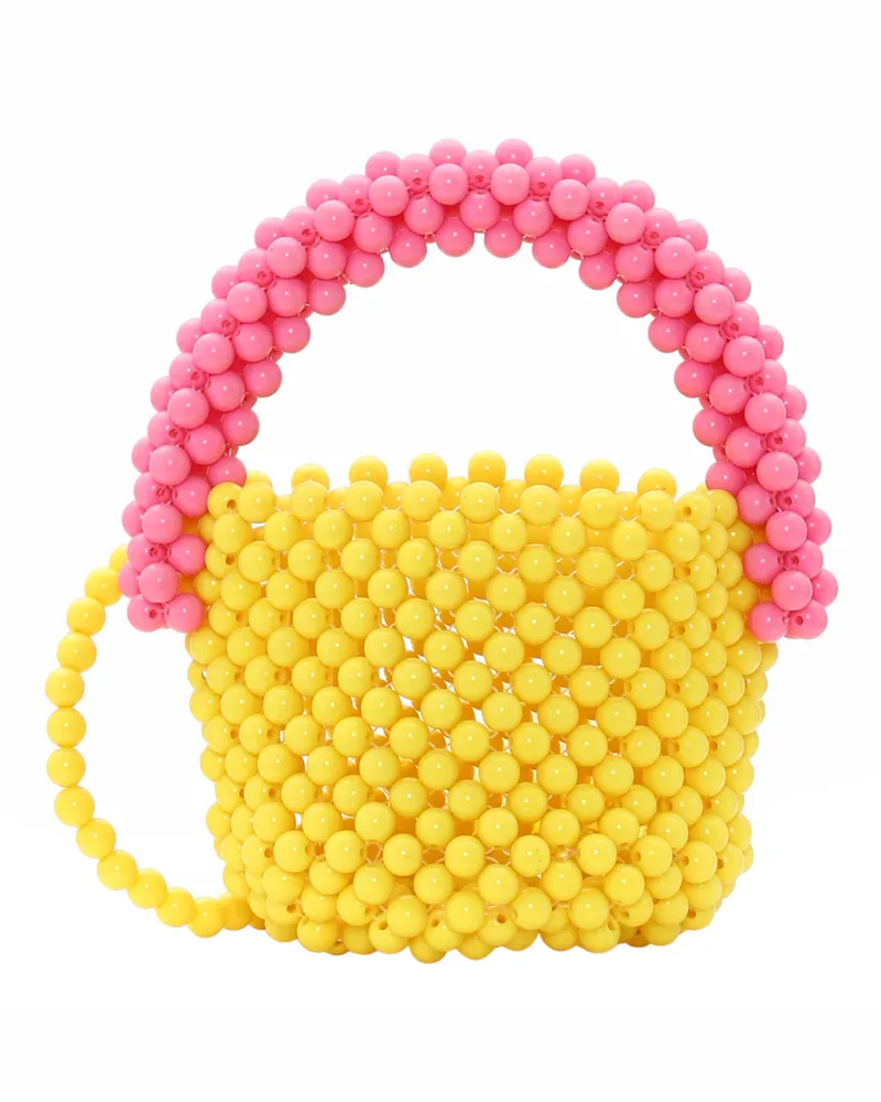My Mo Handtasche Damen Gelb Pink Mehrfarbig Gelb