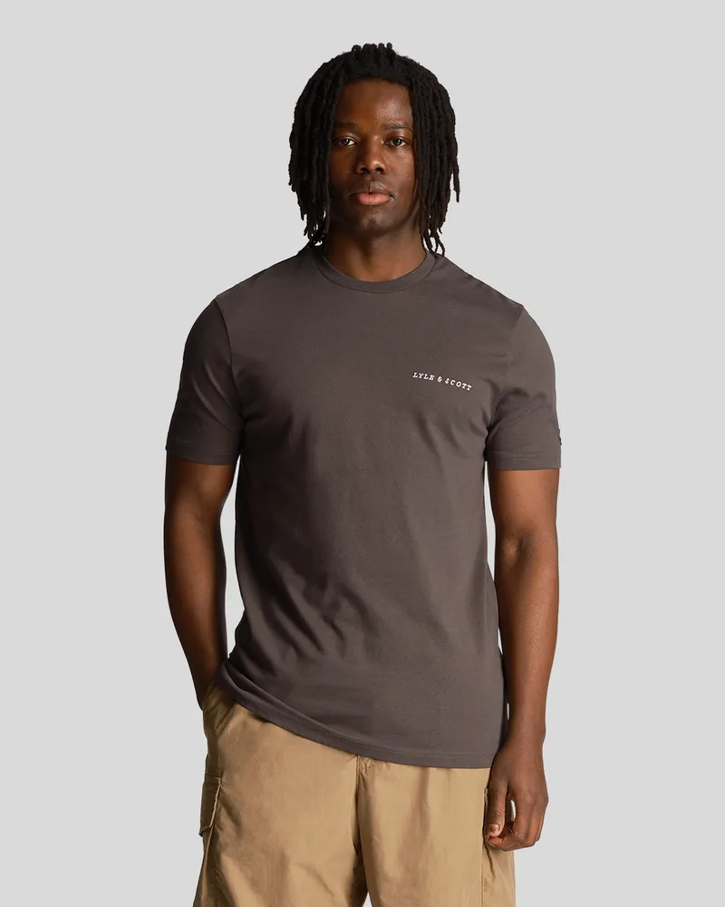 Lyle & Scott Herren-T-Shirt mit -Stickerei in Grau Grau