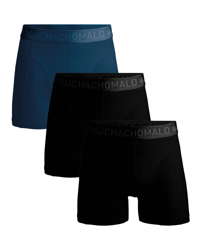 Muchachomalo 3er-Pack Boxershorts aus Baumwoll-Modal für Herren - Mehrfarbig Mehrfarbig
