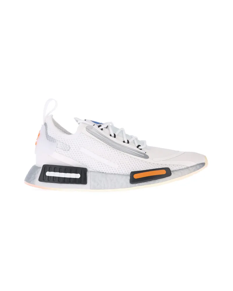 adidas Herren  NMD_R1 Spectoo Turnschuhe in Weiß Schwarz Schwarz