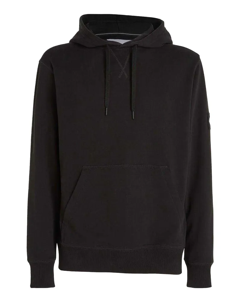 Calvin Klein Kapuzenpullover für Herren, Abzeichen (Schwarz Schwarz
