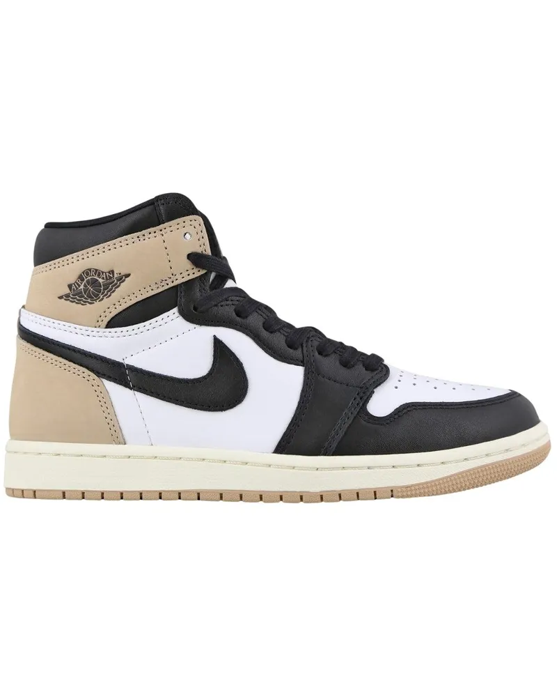 Nike Air Jordan 1 Retro" Sneaker für Damen, Leder, Hoch geschnitten (Braun Braun