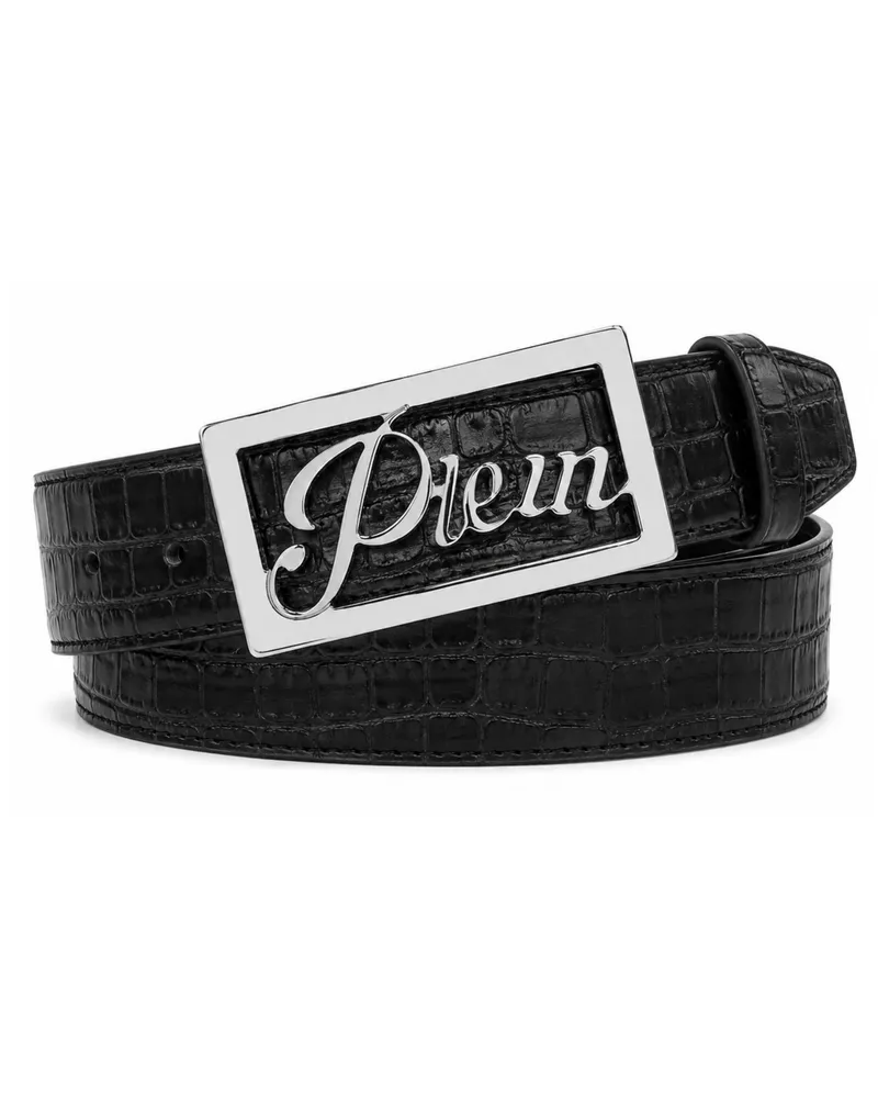 Philipp Plein Gürtel Cocco Schwarz