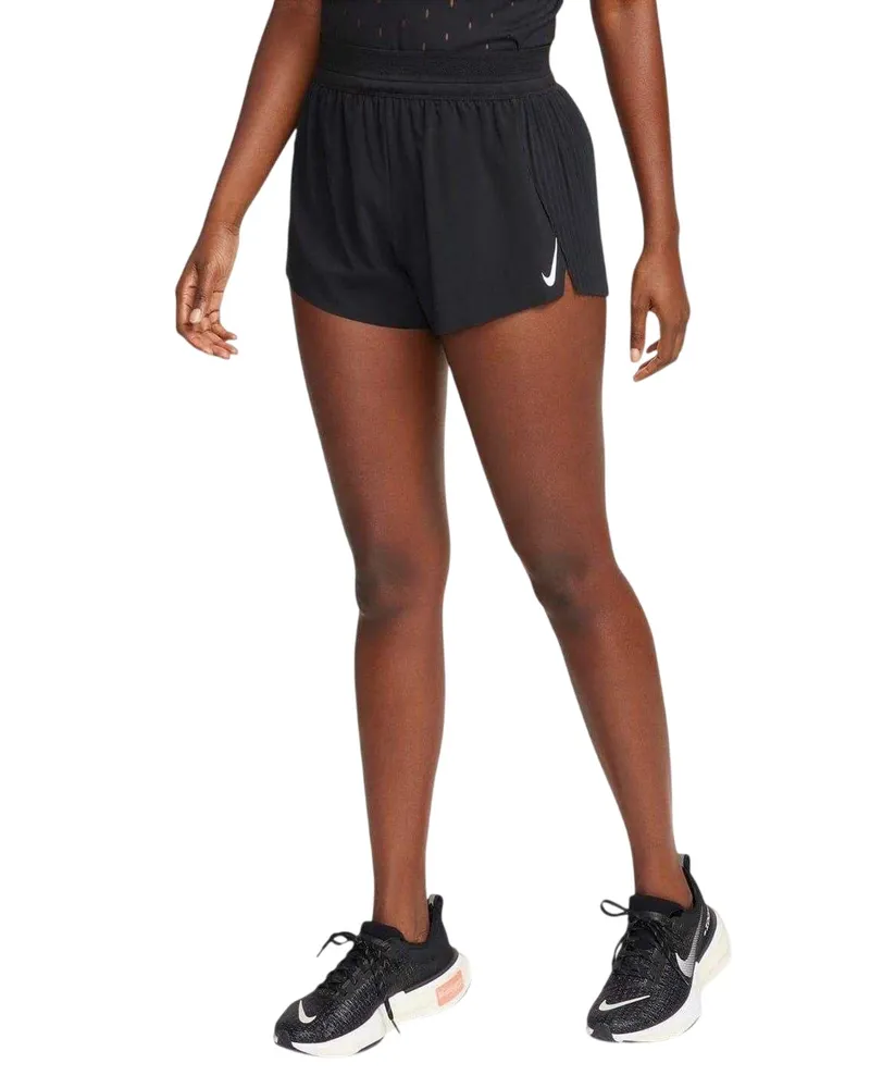Nike Aero Swift" Laufshorts für Damen (Schwarz Schwarz