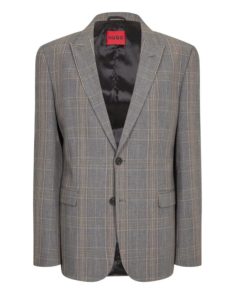 HUGO BOSS Blazer für Herren, Pattentasche, Regulär (Mittelbraun Schwarz