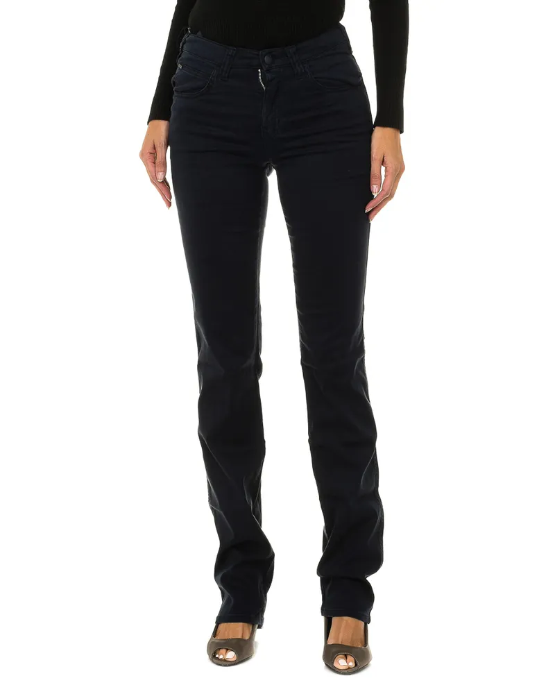 Giorgio Armani Lange Hose aus Stretchgewebe 6Y5J75-5N22Z Frau Blau