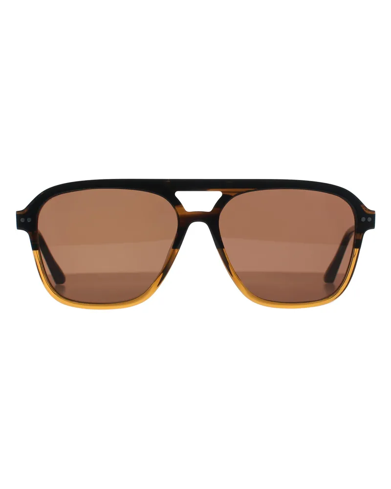 Ted Baker Aviator Herren Braun Horn Gradient Braun TB8259 Braun