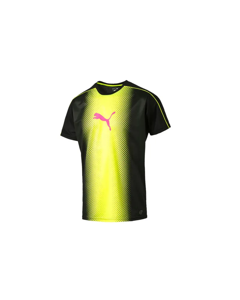 Puma it Evo TRG Touch Cat Graphic Black Yellow Herren T-Shirt 654843 57 Schwarz
