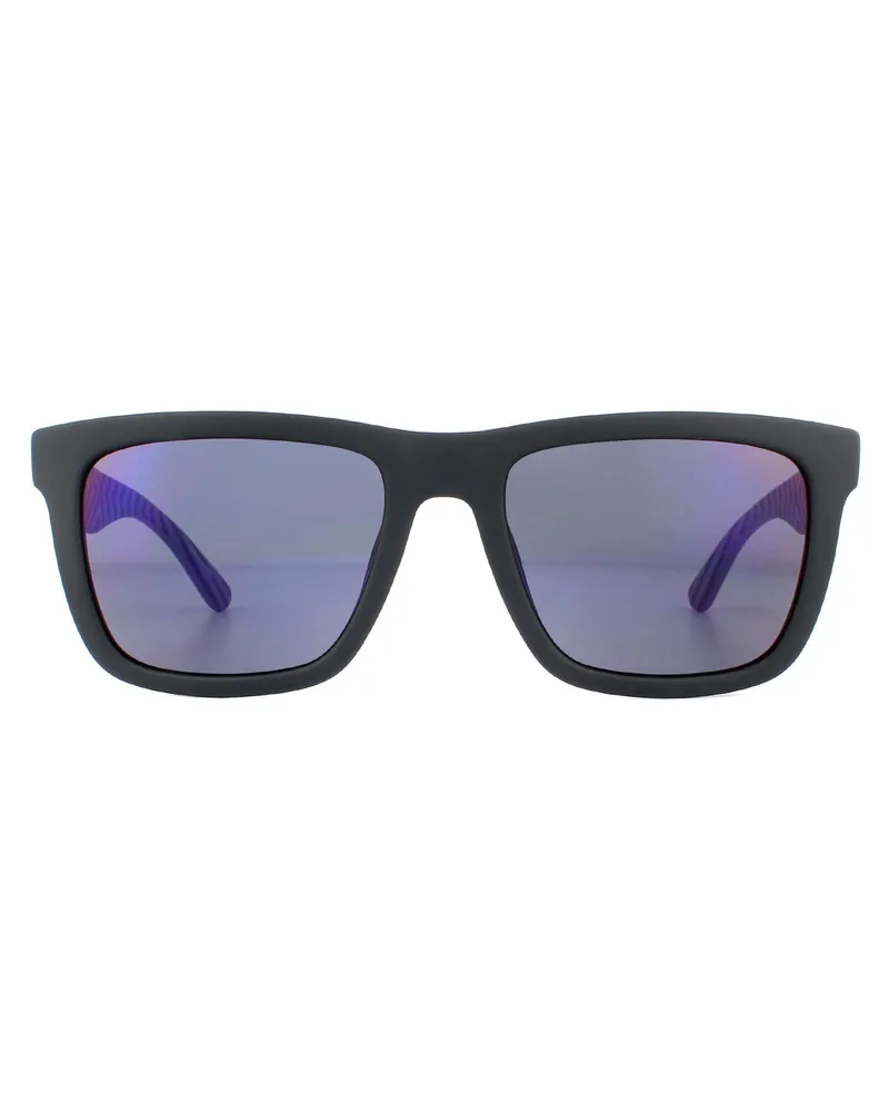 Lacoste Rectangle Mens Matte Blue Navy Blue Sonnenbrillen Blau